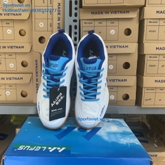 Giày cầu lông nam nữ Lefus L022 New chính hãng màu trắng xanh