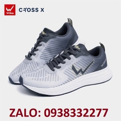 Giày chạy bộ Wika Cross X màu xám