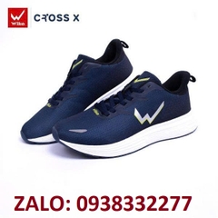 Giày chạy bộ Wika Cross X màu navy