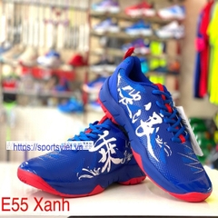 Giày cầu lông nam nữ Kumpoo KH-E55 màu trắng - Chính hãng