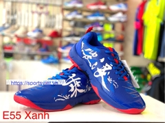 Giày cầu lông nam nữ Kumpoo KH-E55 màu xanh dương - Chính hãng