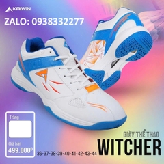 Giày Pickleball Kaiwin Witcher chính hãng trắng cam