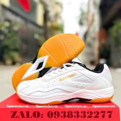 Giày Kawasaki 32023 màu trắng cầu lông, bóng chuyền, pickleball nam màu trắng