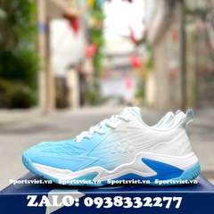Giày Lefus L038 chơi cầu lông, pickleball nam nữ chính hãng giá rẻ màu trắng xanh
