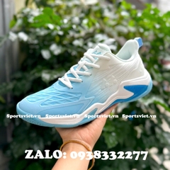 Giày Lefus L038 chơi cầu lông, pickleball nam nữ chính hãng giá rẻ màu trắng xanh