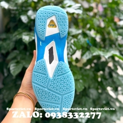 Giày Lefus L038 chơi cầu lông, pickleball nam nữ chính hãng giá rẻ màu trắng xanh