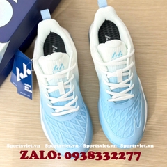 Giày Lefus L038 chơi cầu lông, pickleball nam nữ chính hãng giá rẻ màu trắng xanh