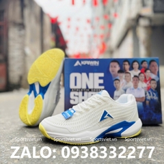 Giày Pickleball Kaiwin ONESHOT chính hãng màu trắng xanh