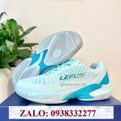 Giày Lefus L033 chơi Pickleball Tennis nam nữ chính hãng xanh ngọc