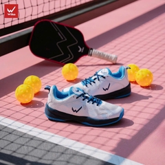 Giày Pickeball Wika Hyper chính hãng màu trắng xanh