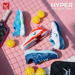 Giày Pickeball Wika Hyper chính hãng màu trắng đỏ