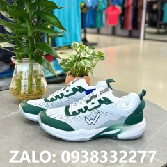 Giày Pickleball Wika Mato (Cầu lông, pickleball) nam nữ chính hãng màu trắng rêu