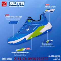 Giày Pickleball Tennis Wika Ruta chính hãng (xanh dương)