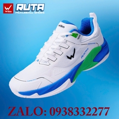 Giày Pickleball Tennis Wika Ruta chính hãng (trắng xanh)