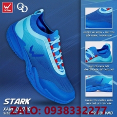Giày Pickleball Wika Stark (Cầu lông, pickleball) nam nữ chính hãng màu xanh dương
