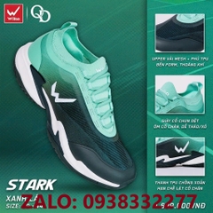 Giày Pickleball Wika Stark (Cầu lông, pickleball) nam nữ chính hãng màu xanh lá