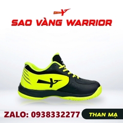 Giày bóng chuyền sao vàng Warrior đen vàng chính hãng