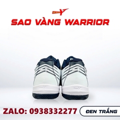 Giày bóng chuyền sao vàng Warrior trắng đen chính hãng