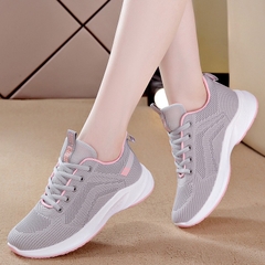 Giày thể thao sneaker nữ Hot Trend 2021 -Hamishu 135 màu xám hồng