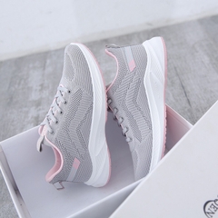 Giày thể thao sneaker nữ Hot Trend 2021 -Hamishu 135 màu xám hồng