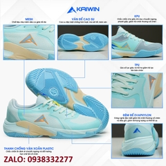 Giày Pickleball Kaiwin Area chính hãng màu xanh ngọc