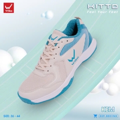 Giày Wika Kitto (Cầu lông, bóng chuyền, Pickleball) màu navy