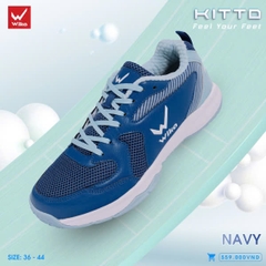 Giày Wika Kitto (Cầu lông, bóng chuyền, Pickleball) màu navy