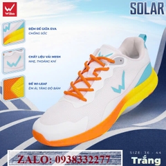 Giày chạy bộ Wika Solar chính hãng giá rẻ màu trắng cam