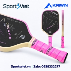 Vợt Pickleball Kaiwin Diamond Gen 2 Carbon T700 cao cấp – Mặt nhám, tạo xoáy, công thủ toàn diện