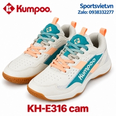 Giày cầu lông, giày pickleball nam nữ Kumpoo E316 màu cam chính hãng