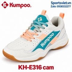 Giày cầu lông, giày pickleball nam nữ Kumpoo E316 màu cam chính hãng