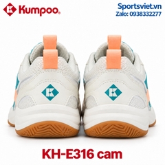 Giày cầu lông, giày pickleball nam nữ Kumpoo E316 màu cam chính hãng