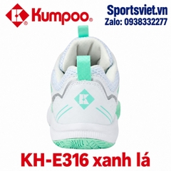 Giày cầu lông, giày pickleball nam nữ Kumpoo E316 màu xanh lá chính hãng