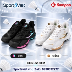 Giày Kumpoo KHR-G101M cầu lông, Pickleball, bóng chuyền nam nữ màu đen