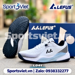 Giày Tennis Lefus L041 nam nữ chính hãng giá rẻ màu trắng xám