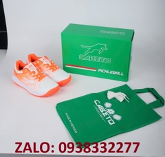 Giày VHD 363 (cầu lông, bóng chuyền Pickleball) màu trắng cam