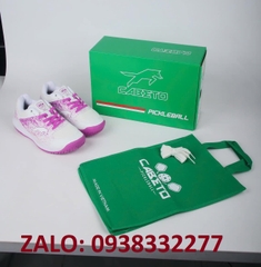 Giày VHD 363 (cầu lông, bóng chuyền Pickleball) màu trắng tím