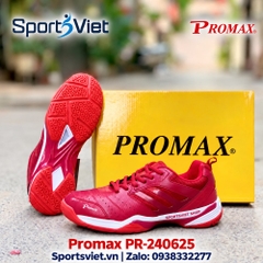 Giày Promax PR-240625 Chơi Cầu Lông, Pickleball, Bóng Chuyền Nam Nữ Chính Hãng Giá Rẻ Màu Đỏ