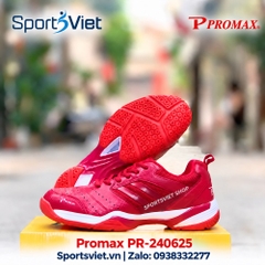 Giày Promax PR-240625 Chơi Cầu Lông, Pickleball, Bóng Chuyền Nam Nữ Chính Hãng Giá Rẻ Màu Đỏ