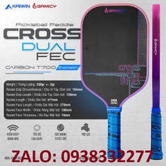 Vợt Pickleball Kaiwin Gamicy Cross 16mm- Màu xanh ngọc