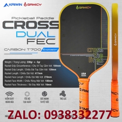 Vợt Pickleball Kaiwin Gamicy Cross 16mm- Màu xanh chuối