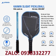 Vợt Pickleball Kaiwin Slight T700 14mm xanh đen