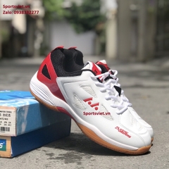Giày cầu lông nam nữ Lefus L022 New chính hãng màu trắng đỏ