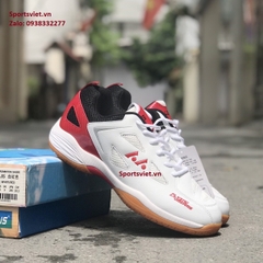 Giày cầu lông nam nữ Lefus L022 New chính hãng màu trắng đỏ