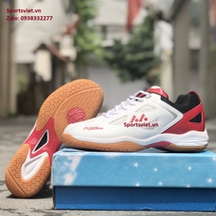 Giày cầu lông nam nữ Lefus L022 New chính hãng màu trắng đỏ