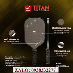 Vợt Pickleball Wika TITAN chính hãng