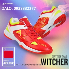 Giày Pickleball Kaiwin Witcher chính hãng trắng cam