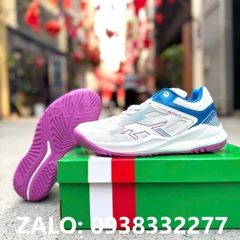 Giày VHD Infiniti trắng xanh (cầu lông, bóng chuyền, tennis, bóng bàn, Pickleball)