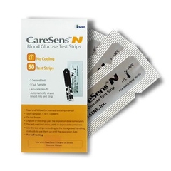 (Date xa) QUE THỬ ĐƯỜNG HUYẾT CareSens N (Hộp 50 que)