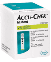 ( DATE XA) QUE THỬ TIỂU ĐƯỜNG ACCU CHECK INSTANT 25 QUE